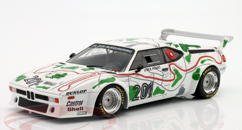 1/18 Werk83 1980 BMW M1 Procar #201 3rd 1000km Nürburgring BMW Motorsport  GmbH Nelson Piquet, Hans-Joachim Stuck Car Model