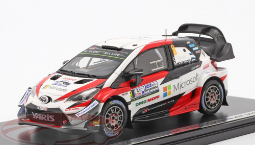 1/43 Spark 2018 Toyota Yaris WRC #8 Winner Rallye Argentina Toyota Gazoo Racing WRT Ott Tänak, Martin Järveoja Car Model