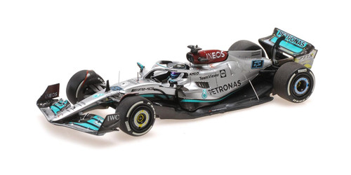 1/43 Minichamps 2022 Formula 1 George Russell Mercedes-AMG F1 W13 E #63 British GP Car Model