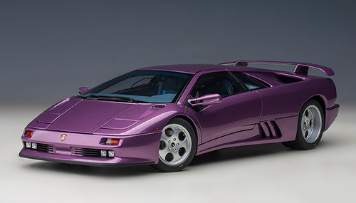 1/18 AUTOart Lamborghini Diablo SE30 Giallo Spyder (Violet SE30 Metallic Purple) Car Model