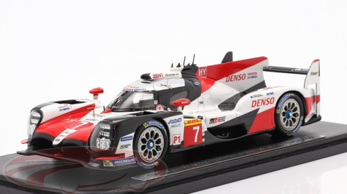 1/43 Spark 2018 Toyota TS050 Hybrid #7 2nd 24h LeMans Launch Version Toyota Gazoo Racing Mike Conway, Kamui Kobayashi, José Maria Lopez Car Model