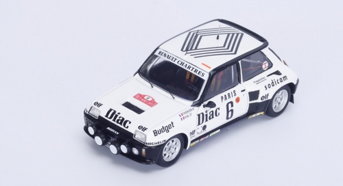 1/43 Renault 5 Turbo No.6 4th Monte Carlo Rallye 1984 J.-L. Therier - M. Vial