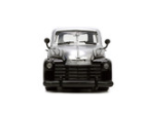 1/24 Jada 1953 Chevrolet 3100 Pickup Truck (Silver Metallic with Black Flames with Extra Wheels" "Just Trucks" Series Diecast Car Model
