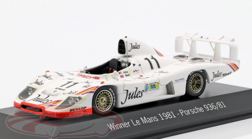 1/43 Dealer Edition 1981 Porsche 936 #11 Winner 24h LeMans Porsche System Engineering Jacky Ickx, Derek Bell Car Model