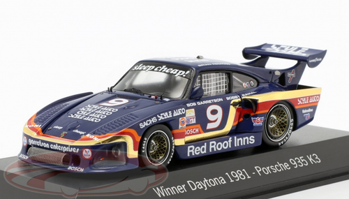 1/43 Dealer Edition 1980 Porsche 935 K3 #9 Winner 24h Daytona Garretson Racing Bob Garretson, Bobby Rahal, Brian Redman Car Model