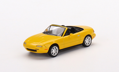 1/64 Mini GT Mazda Miata MX-5 (NA) Sunburst Yellow Diecast Car Model