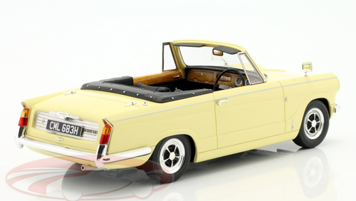 1/18 Cult Scale Models 1968 Triumph Vitesse Mk II DHC Convertible RHD (Cream Yellow) Car Model