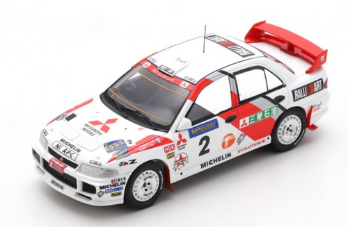 1/43 Mitsubishi Lancer EVOLUTION  No.2 Winner Rally Hong Kong - Beijing 1996 Ari Vatanen - Tilber
