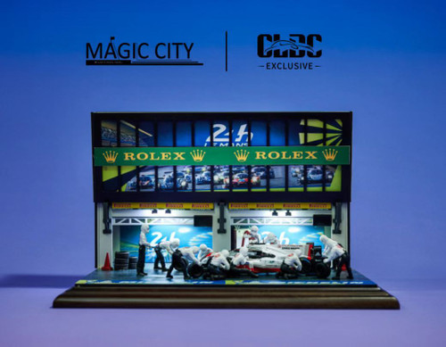 1/43 Magic City Le Mans Circuit Pit Stop Room Diorama Model