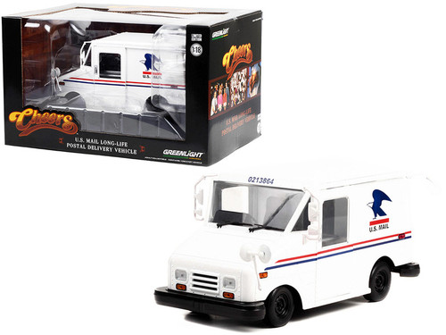 1/18 Greenlight U.S. Mail Long-Life Postal Delivery Vehicle (LLV) White (Cliff Clavin's) "Cheers" (1982-1993) TV Series "Hollywood Series" Diecast Car Model