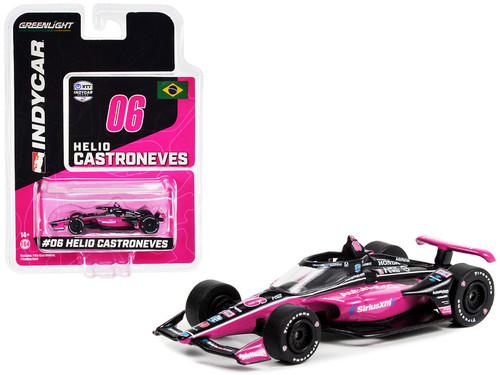 Dallara IndyCar #06 Helio Castroneves "SiriusXM" Meyer Shank Racing "NTT IndyCar Series" (2022) 1/64 Diecast Model Car by Greenlight