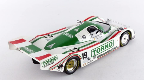 1/18 Norev 1985 Porsche 962 C #19 3rd 1000km Mugello Brun Motorsport Stefan Bellof, Thierry Boutsen Car Model