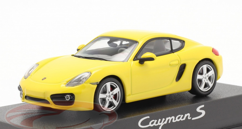 1/43 Norev 2013 Porsche Cayman S 981 (Yellow) Car Model