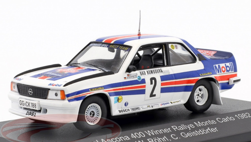 1/43 CMR 1982 Opel Ascona 400 #2 Winner Rallye Monte Carlo Opel Rallye Team Walter Röhrl, Christian Geistdörfer Car Model