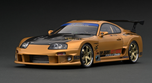 1/18 Ignition Model Toyota TOP SECRET GT300 Supra (A80) Gold