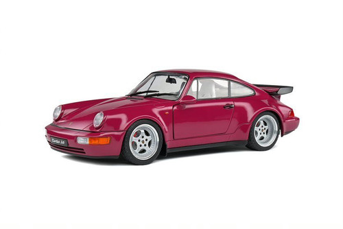 1/18 Solido Porsche 911 (964) Turbo 3.6 Coupe (Star Ruby Red) Diecast Car Model