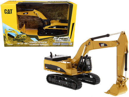 CAT Caterpillar 385C L Hydraulic Tracked Excavator "Play & Collect!" 1/64 Diecast Model by Diecast Masters