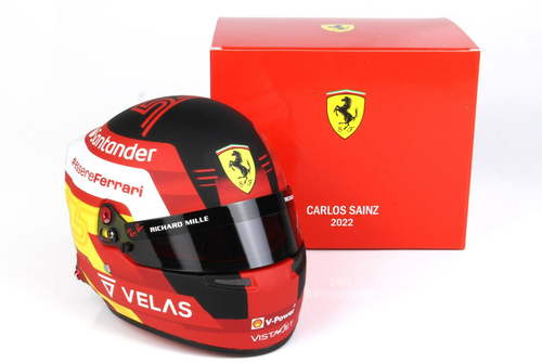 1/2 Bell 2022 Formula 1 Ferrari Carlos Sainz Helmet Model