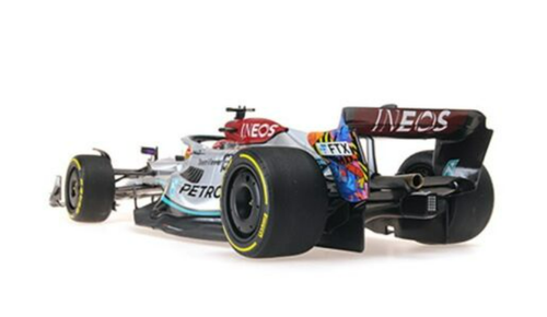 1/18 Minichamps 2022 Formula 1 George Russell Mercedes-AMG F1 W13 #63 5th Miami GP Car Model Limited 450 Pieces