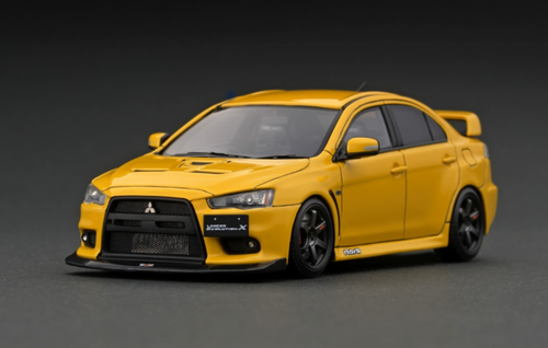 1/43 Ignition Model Mitsubishi Lancer Evolution X (CZ4A) Yellow Resin Car Model