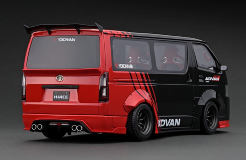  1/18 Ignition Model Toyota T･S･D WORKS HIACE Black/Red Resin Car Model