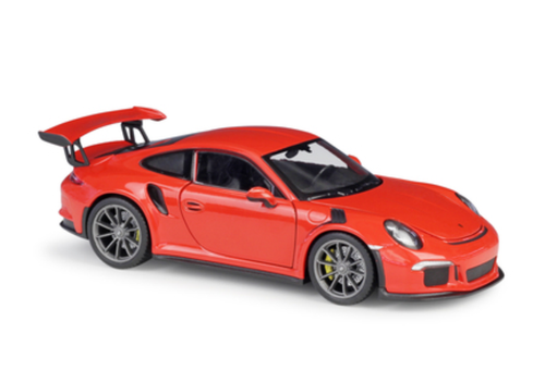 1/24 Welly FX Porsche 911 GT3RS GT3 RS (Orange Red) Diecast Car Model