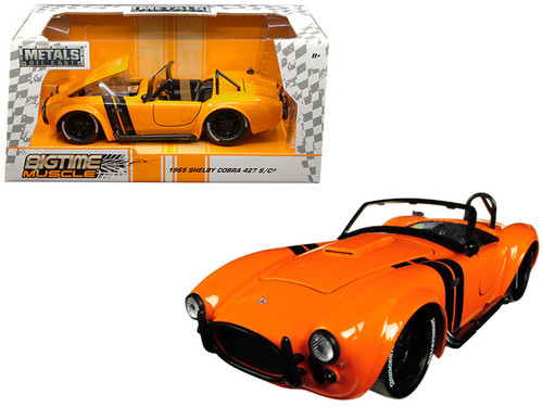 ０orange 1/24 Jada 1965 Shelby Cobra 427 S/C Cherry Bomb Red Diecast