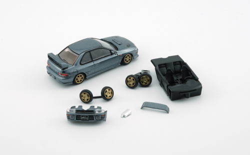  1/64 BM Creations Subaru Impreza WRX Type R 3, 4-6 -Dolphin Grey Diecast Car Model