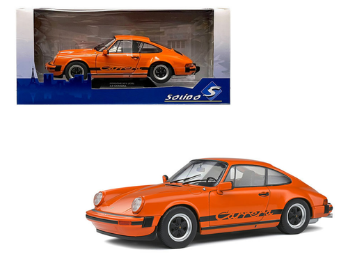Porsche 911 Carrara 3.2 modèle voiture 1:18 Solido - orange