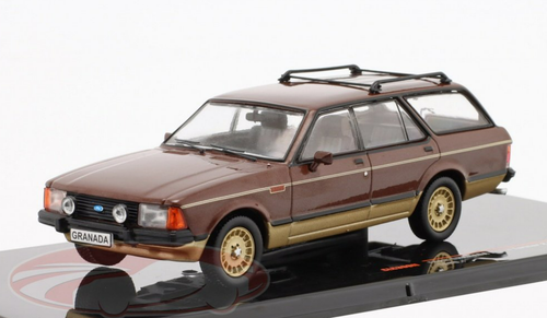 1/43 Ixo 1980 Ford Granada MK II Turnier 2.8 Chasseur (Brown Metallic) Car Model