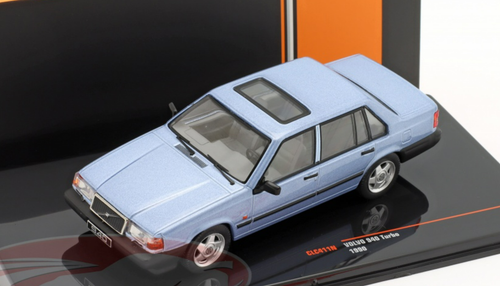 1/43 Ixo 1990 Volvo 940 Turbo (Light Blue Metallic) Car Model