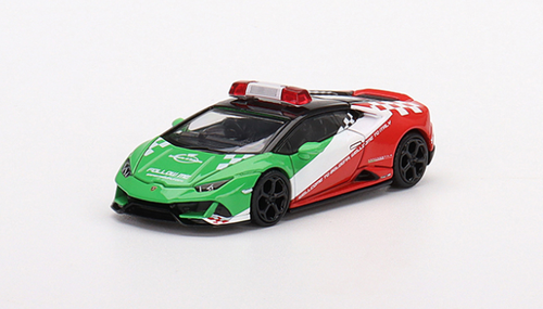 1/64 Mini GT 2020 Lamborghini Huracán EVO Bologna Airport Follow-Me Car Diecast Car Model