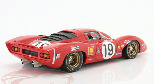 1/18 Maxima 1969 Ferrari 312 P #19 24h LeMans SpA Ferrari SEFAC Chris Amon, Peter Schetty Car Model