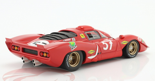 1/18 Maxima 1970 Ferrari 312 P #57 24h LeMans North American Racing Team Chuck Parsons, Tony Adamowicz Car Model