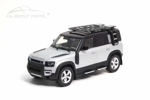 1/18 Almost Real 2020 Land Rover L663 Defender 110 (Satin Indus Silver) Diecast Car Model Limited