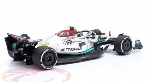 1/18 Spark 2022 Formula 1 Mercedes-AMG Petronas F1 W13 E Performance No.44 Mercedes-AMG  Petronas F1 Team Lewis Hamilton 2nd Place 300th GP Car Model Limited 