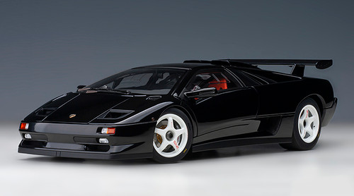 Maisto 1:18 Scale Lamborghini Diablo SV Diecast Vehicle, Black and White  (31844BK)