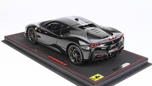 1/18 BBR Ferrari SF90 Stradale Pack Fiorano (New Black Daytona) Resin Car Model Limited 35 Pieces