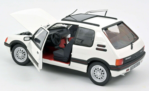 1/18 Norev 1988 Peugeot 205 GTI 1.6 (White) Diecast Car Model
