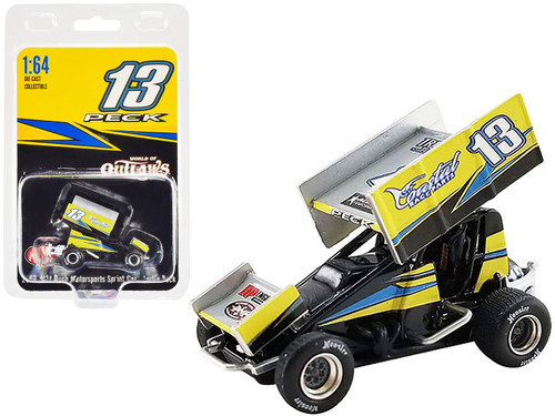 Winged Sprint Car #13 Justin Peck "Coastal Race Parts" Buch Motorsports "World of Outlaws" (2022) 1/64 Diecast Model Car by ACME