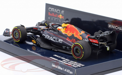 1/43 Minichamps 2022 Formula 1 Max Verstappen Red Bull RB18 #1 Winner Canada GP Car Model Limited 635 Pieces