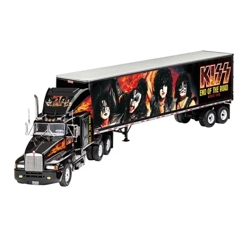 Level 3 Model Kit Kenworth Tour Truck "KISS End of the Road World Tour" 1/32 Scale Model by Revell