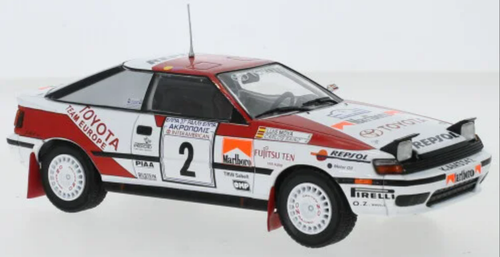 1/24 Ixo 1990 Toyota Celica GT 4 #2 winner Rallye Acropolis Toyota Team Europe Carlos Sainz, Luis Moya Car Model