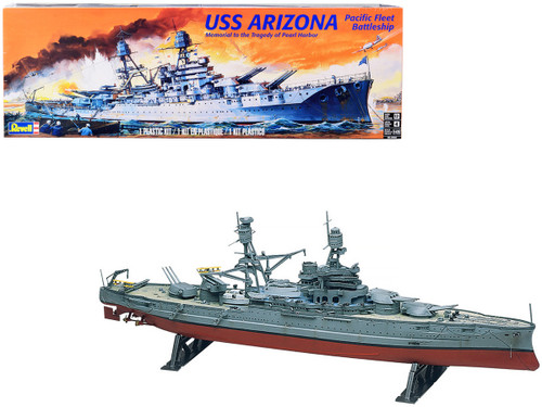 1/426 Revell Level 4 Model Kit USS Arizona Pacific Fleet Battleship "Memorial to the Tragedy of Pearl Harbor" Model