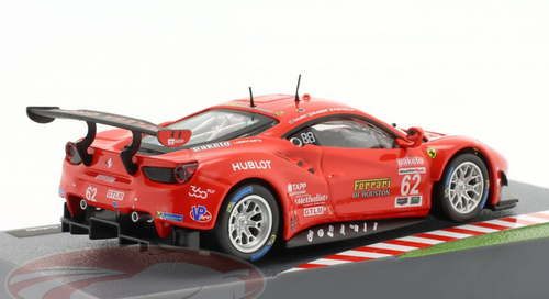 1/43 Altaya 2017 Ferrari 488 GTE #62 7th 24h Daytona Risi Competizione Giancarlo Fisichella, Toni Vilander, James Calado Car Model