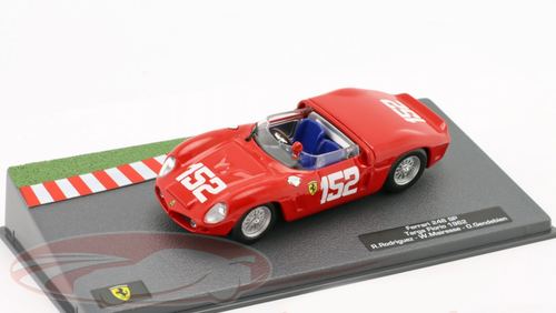 1/43 Altaya 1962 Ferrari 246 SP #152 Winner Targa Florio SEFAC Ferrari Willy Mairesse, Ricardo Rodríguez, Olivier Gendebien Car Model