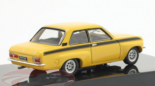 1/43 Ixo 1973 Opel Ascona A Tuning (Yellow) Car Model