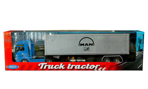 1/32 Welly MAN TG510A with Trailer Truck Tractor Diecast Car Model