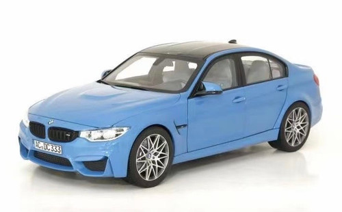 1/18 Norev 2015-2019 BMW M3 Competition F80 (Yas Marina Blue) Diecast Car Model