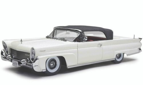 1/18 Sunstar 1958 Lincoln Continental MKIII Close Convertible (Starm White) Diecast Car Model
